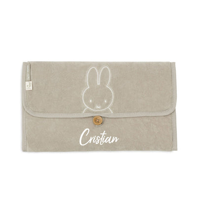 Jollein Miffy Wickelunterlage Olive Green – aufgeklappte Produktansicht