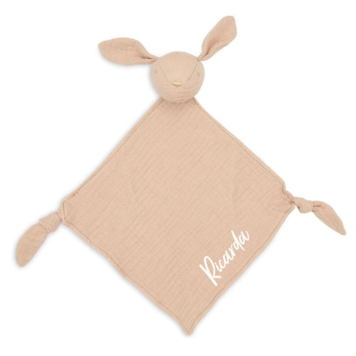 Jollein Schnuffeltuch Hase Moonstone 40 × 40 cm, personalisierbar