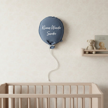 Jollein Stoffballon Blau 25 × 50 cm, personalisierbar