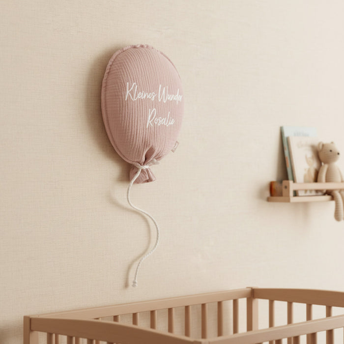 Jollein Stoffballon Rosa 25 × 50 cm, personalisierbar