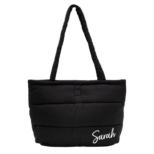 Personalisierbare Jollein Wickeltasche Schwarz mit Wickelauflage