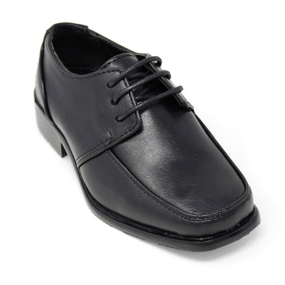 Junior Lace-Up Loafers- Black