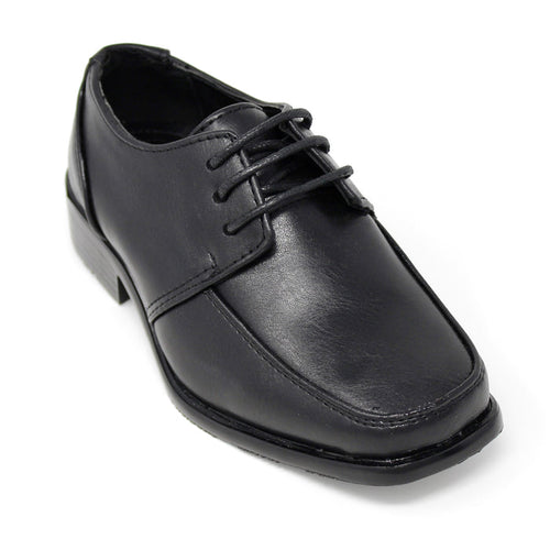 Junior Lace-Up Loafers- Black