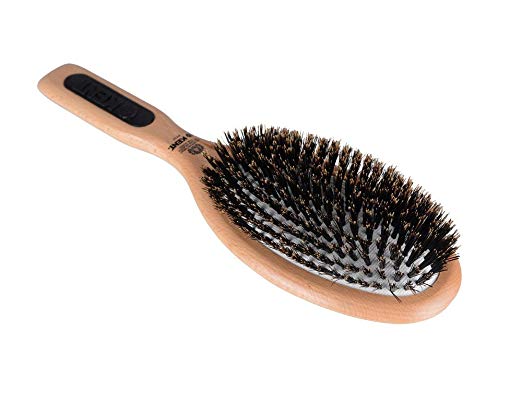 Kent PF07 Natural Shine Large Rubber Cushion Pure Bristle Hair Brush