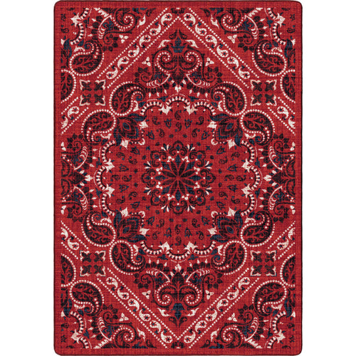 Image of an area rug, Kerchief - Rodeo Red