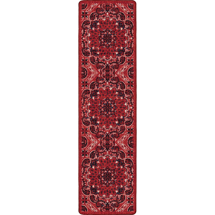 Image of an area rug, Kerchief - Rodeo Red