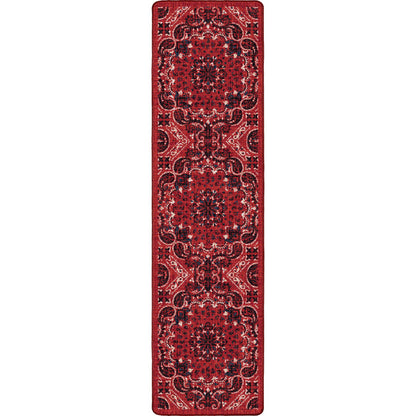 Image of an area rug, Kerchief - Rodeo Red