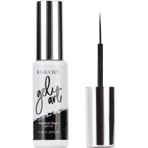 Kiara Sky Detailing Nail Art Soak Off Gel Striper - Negative Space (Black)