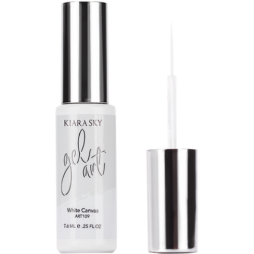 Kiara Sky Detailing Nail Art Soak Off Gel Striper  - White Canvas