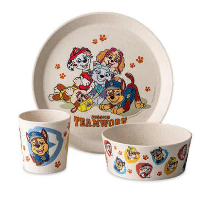 Koziol Paw Patrol Geschirrset Sand mit Teller, Schale und Becher