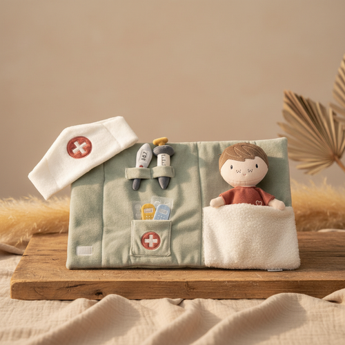 Kuschelpuppe Jim Doktor-Set – ab 12 Monaten