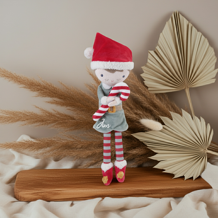 Kuschelpuppe Jim Weihnachten 35 cm – ab 12 Monaten