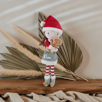 Kuschelpuppe Rosa Weihnachten 35 cm – ab 12 Monaten