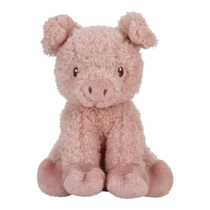 Little Dutch Kuscheltier Schwein Little Farm 17 cm – weitere Ansicht des weichen Bauernhof-Kuscheltieres für Babys ab Geburt