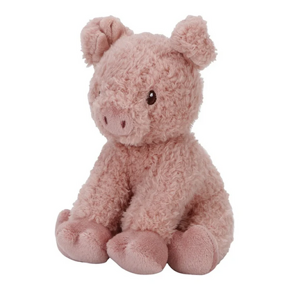 Little Dutch Kuscheltier Schwein Little Farm 17 cm – weicher rosa Bauernhof-Kuschelfreund aus Polyester für Babys ab Geburt