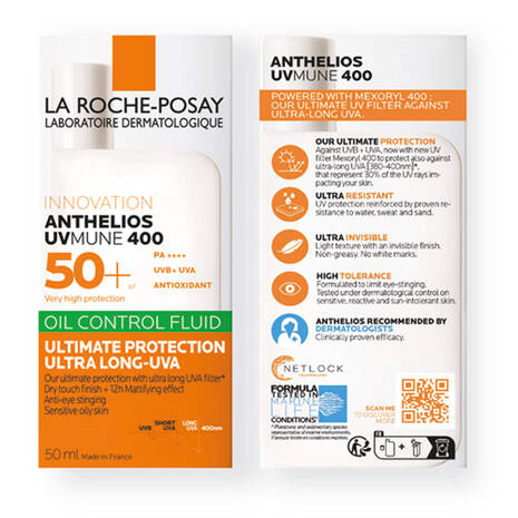 La Roche-Posay Anthelios UVmune 400 Fluid Oil Control SPF50+ 50ml