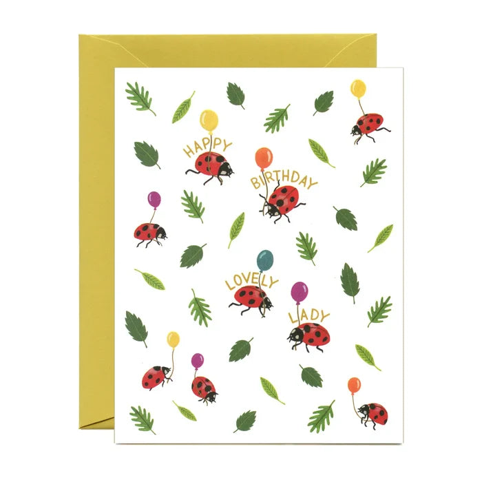Ladybug Birthday Card
