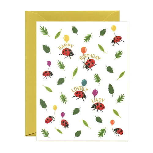 Ladybug Birthday Card