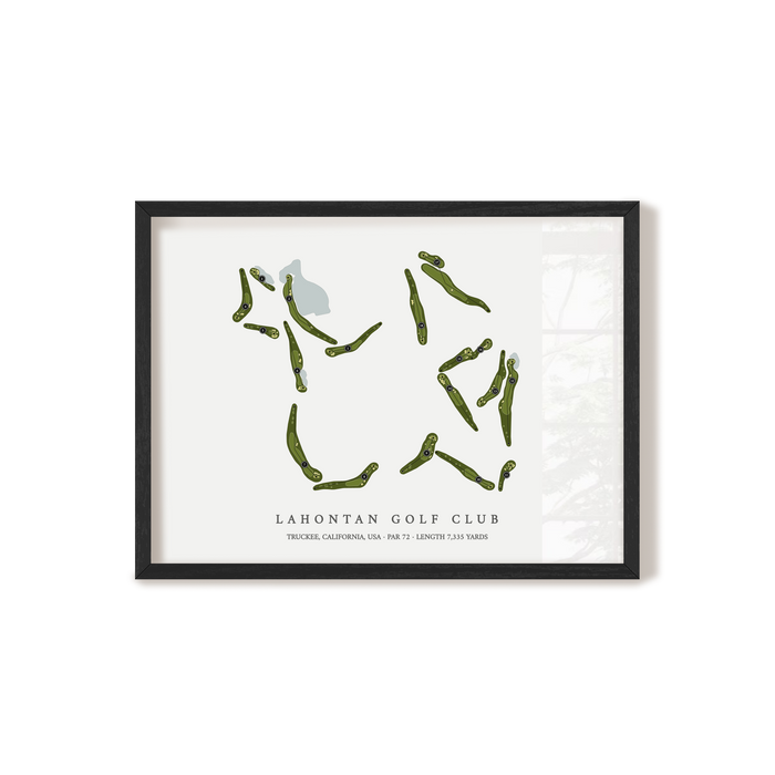 Lahontan Golf Club | Golf Course Print | Black Frame