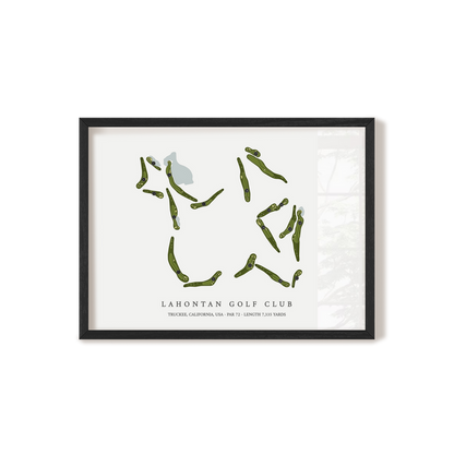 Lahontan Golf Club | Golf Course Print | Black Frame
