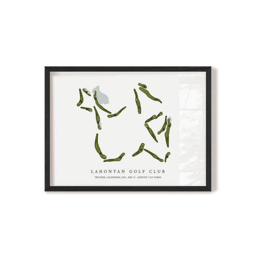 Lahontan Golf Club | Golf Course Print | Black Frame