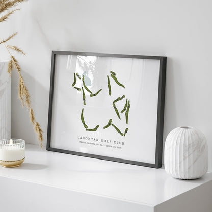 Lahontan Golf Club | Golf Course Print | On Table
