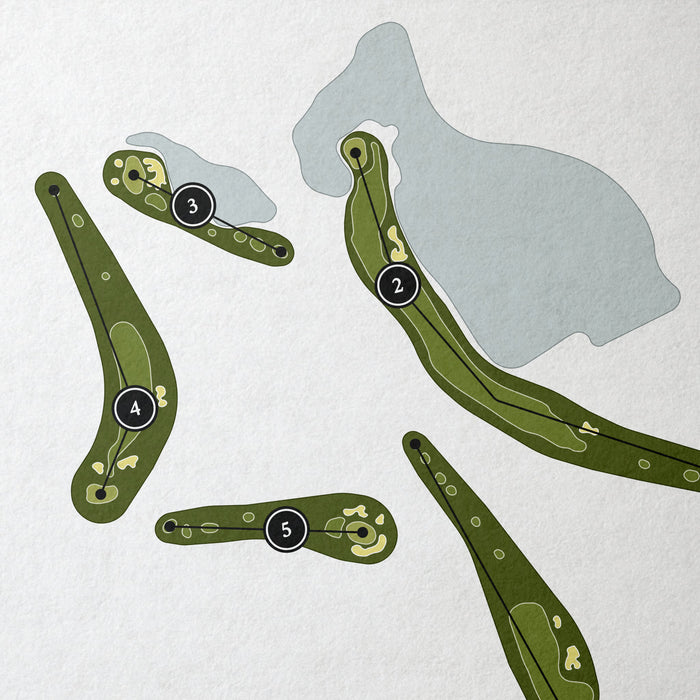 Lahontan Golf Club | Golf Course Print | Close Up