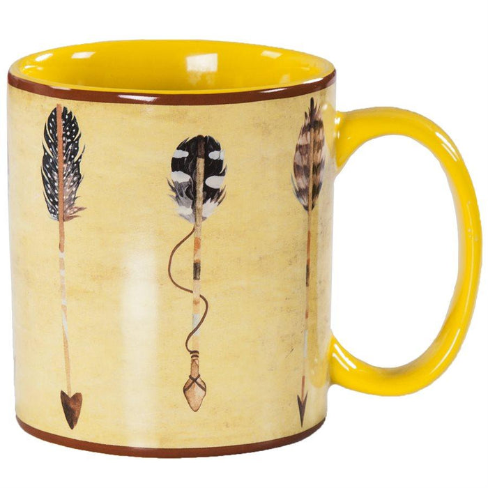 Large Arrow Design Mug, Set of 4 Mug Set