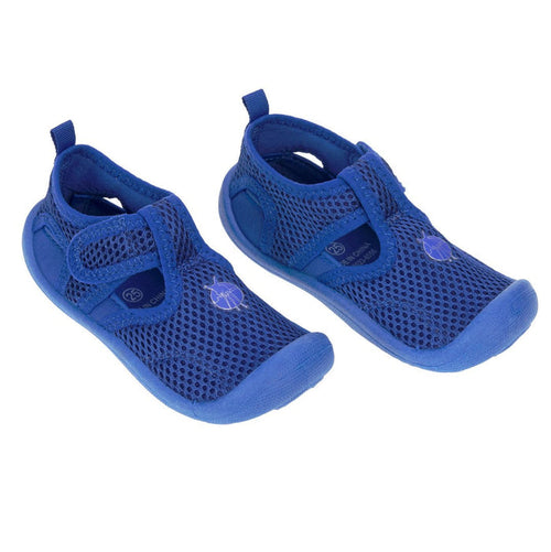 Lässig Kinder-Badeschuhe Blau Größe 20 mit Klettverschluss und flexibler TPR-Sohle