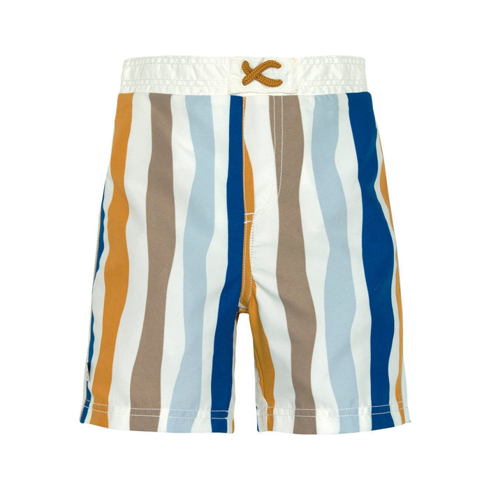 Lässig Badeshorts Wellen in Größe 74/80 mit Windeleinsatz und UV-Schutz 80