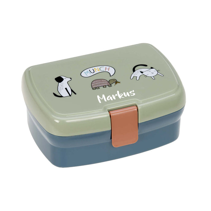 Lässig Brotdose Happy Prints mit Snackeinsatz optional personalisierbar