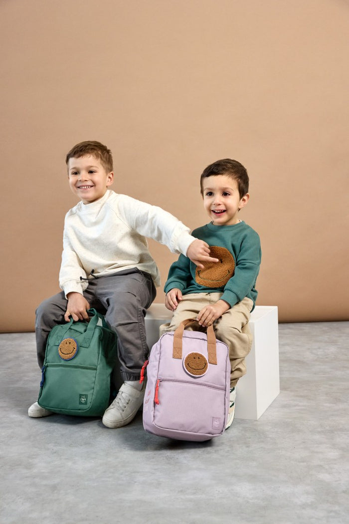 Lässig Square Little Gang Kindergartenrucksack Dunkelgrün mit 7 Liter Volumen
