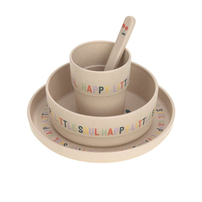 Lässig Kindergeschirr Set Happy Fruits Cherry aus Polypropylen und Zellulose