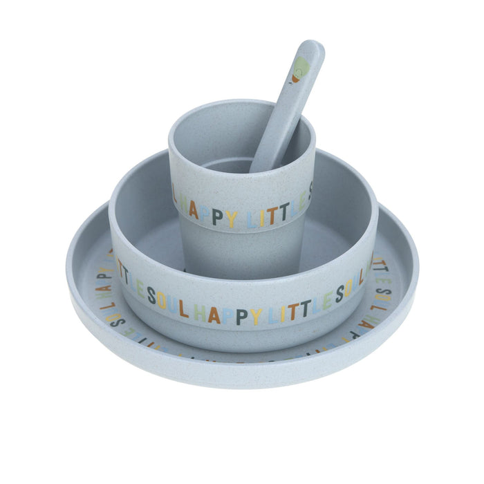 Lässig Happy Fruits Lemon Kindergeschirr mit Teller Schale Becher und Löffel