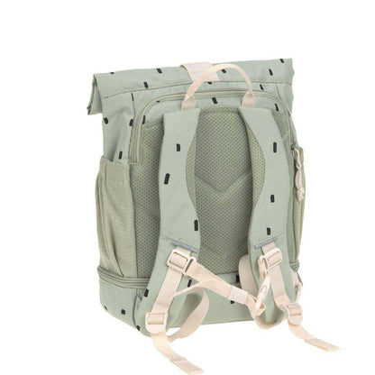 Lässig Happy Prints Rolltop Kinderrucksack Light Olive mit Brustgurt