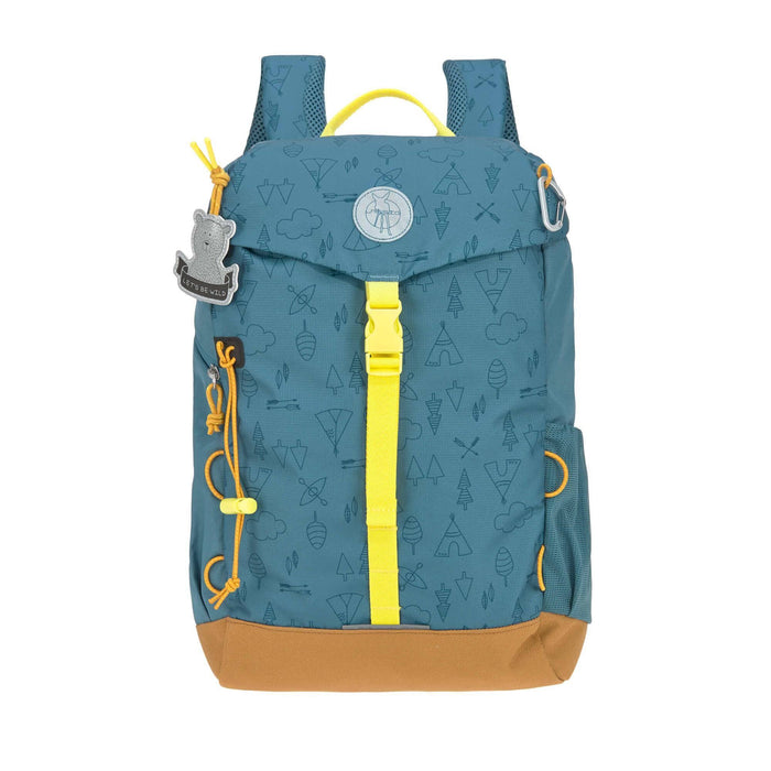 Lässig Outdoor Adventure Kinder-Rucksack Blau mit Regenschutz und Sitzunterlage