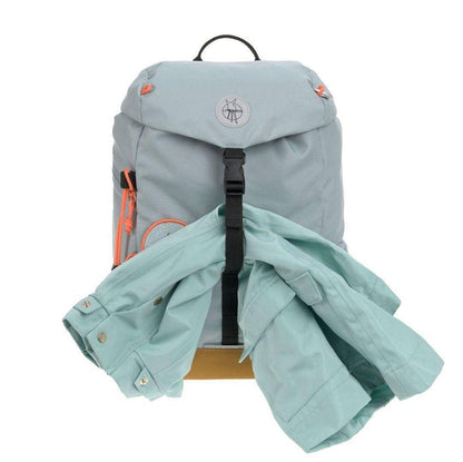 Lässig Outdoor Rucksack Hellblau mit Brustgurt, Reflektoren und Seitentaschen