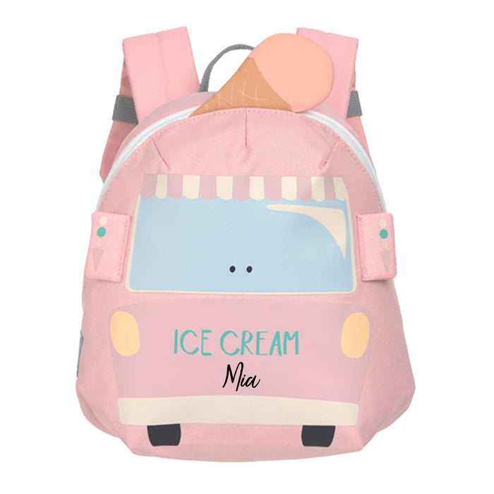 Lässig Tiny Drivers Rucksack Eiswagen Rosa mit 3,5 Liter Volumen