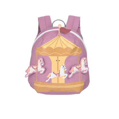 Lässig Tiny Drivers Kinderrucksack Karussell Lila mit 3,5 Liter Volumen