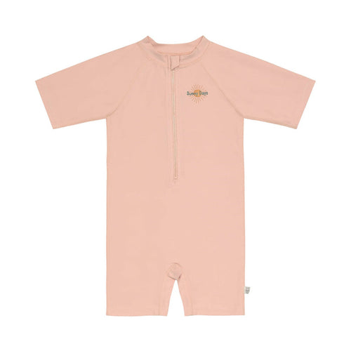 Lässig UV-Badeanzug Kurzarm Rosa in Größe 74/80 mit UV-Schutz 60