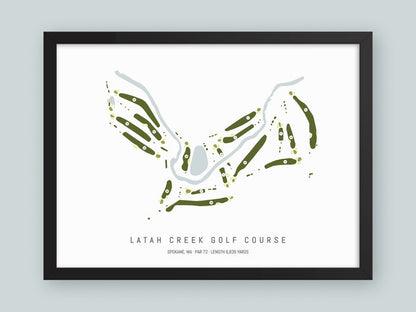Latah-Creek-Golf-Course-WA--Black-Frame-24x18-With-Hole-Numbers