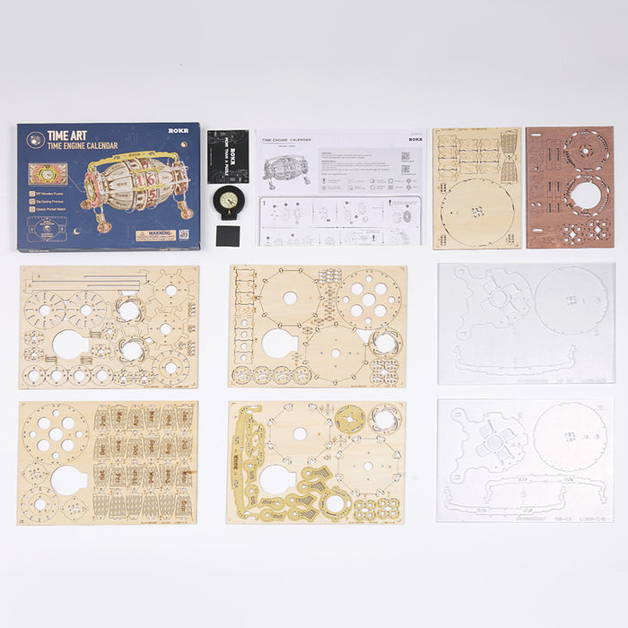 LC801 3D Wood Calendar Mechanical Model