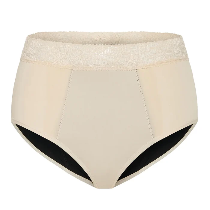 Leakproof Underwear Full Brief - Beige