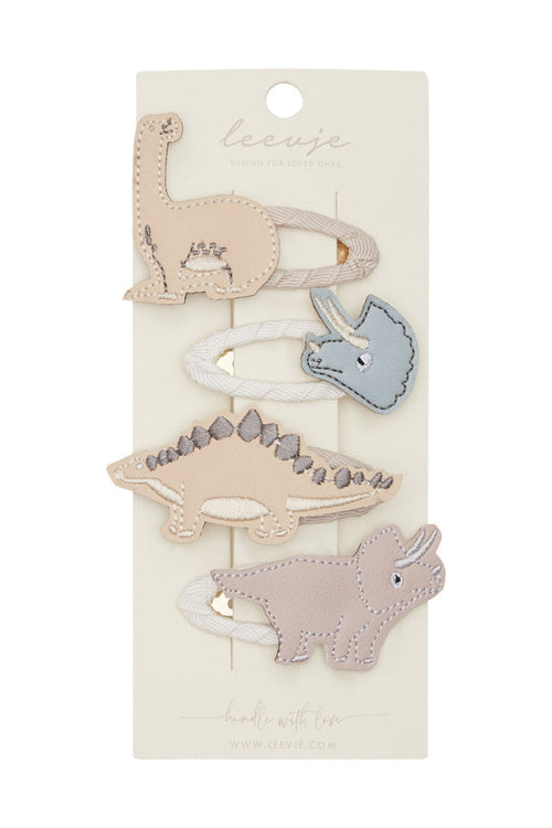 leevje Haarspangen Dinosaur Clips im 4er-Set