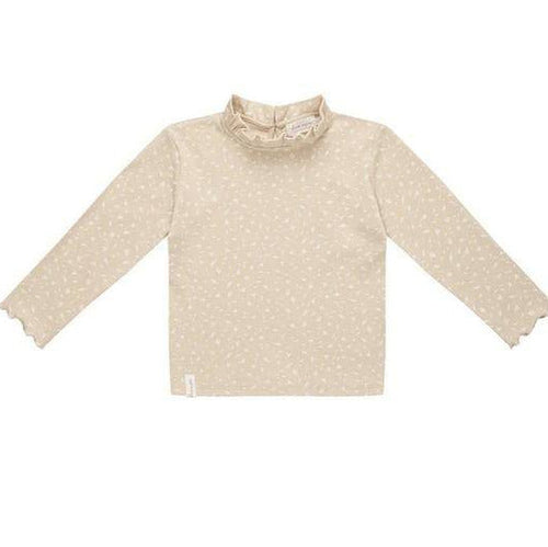 leevje Longsleeve Tiny Leaves mit Rüschenkragen Größe 74/80