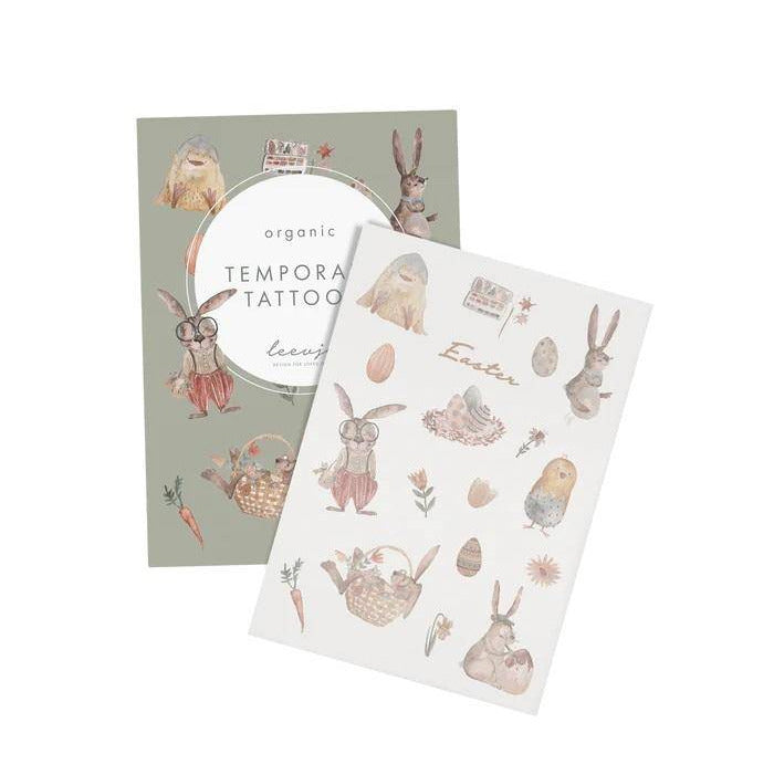 leevje Organic Tattoos Easter mit Ostermotiven