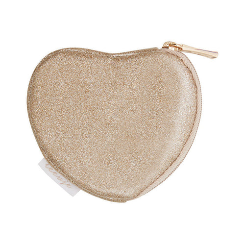 leevje Portemonnaie Glitter Heart mit Reißverschluss