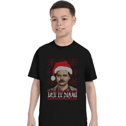 Shirts T-Shirts, Youth / XS / Black Let It Snow