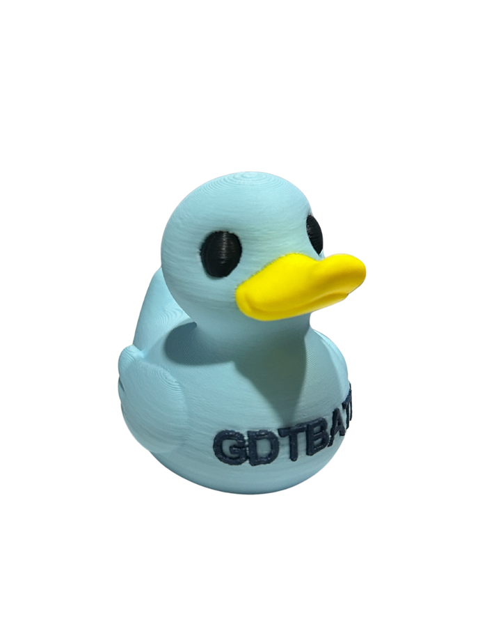 Light Blue GDTBATH 3D Printed Ducks - Main View - Karma Train 3D Printing