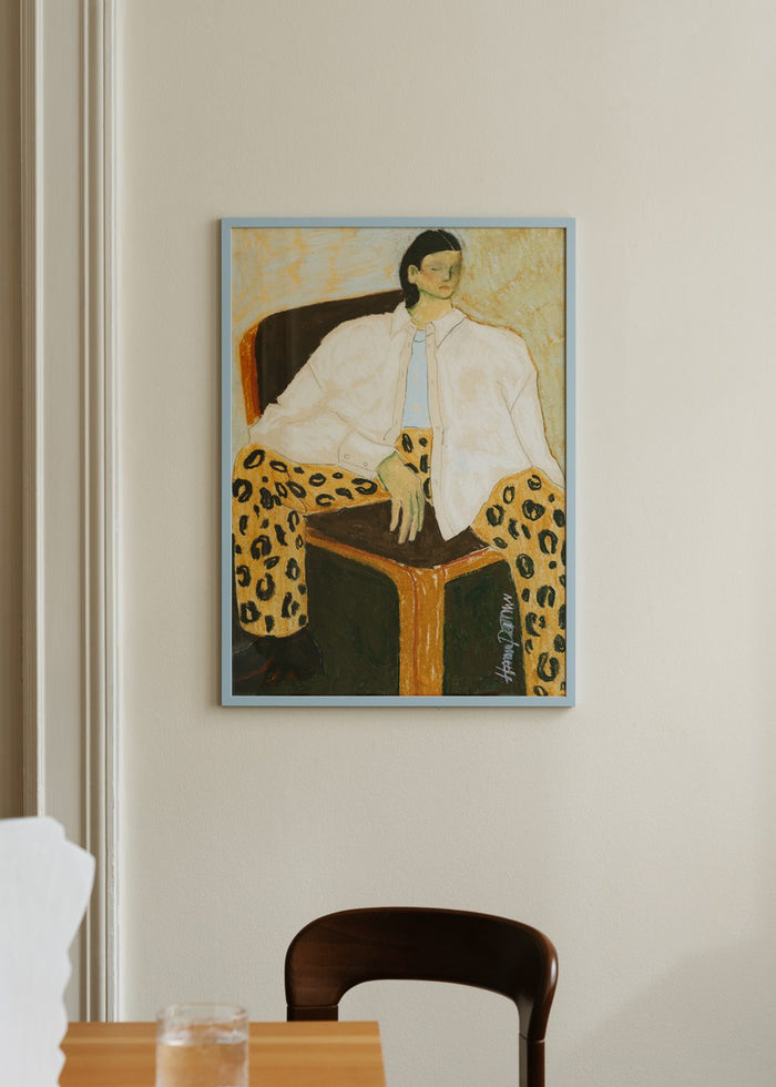 Light Blue Wood Frame